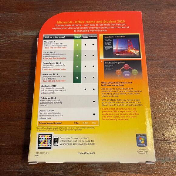 Microsoft Office Home and Student 2010 Software for Windows - Picture 2 of 4